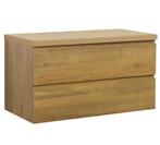 Wastafelkast Angela 90 x 48 cm Eiken Wastafelmeubel, Huis en Inrichting, Verzenden, Nieuw