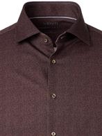 Venti Jerseyflex Overhemd Print Modern Fit Bruin, Verzenden