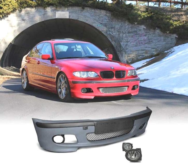 PARE CHOCS FRONTAL PACK M BMW E46 99-05 + ANTIBROUILLARD, Auto-onderdelen, Carrosserie, Verzenden