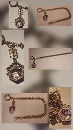 Antike 12,8 Gramm vergoldete Silber 800er Taschenuhrenkette, Nieuw