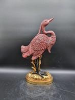 Beeld, Large Crane Bird Statue - 39.5 cm - Polysteen, Antiek en Kunst