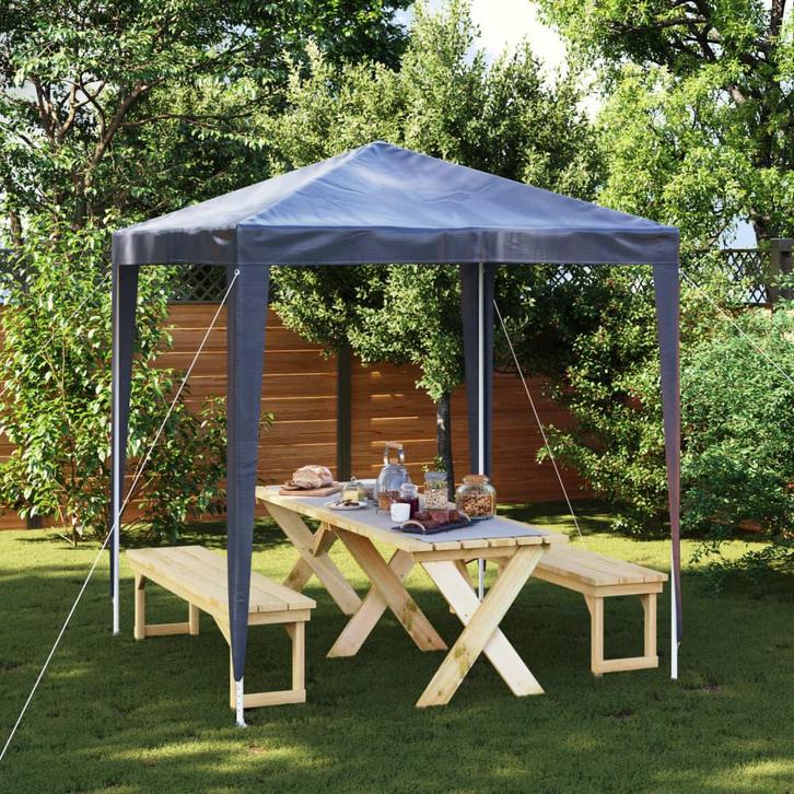 vidaXL Partytent 2x2 m blauw, Jardin & Terrasse, Tonnelles, Envoi
