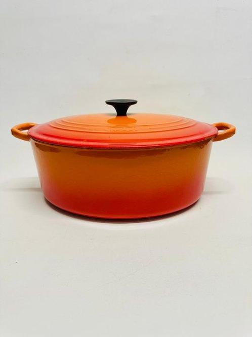Le Creuset - Kookpan - G - Emaille, Gietijzer, Antiek en Kunst, Antiek | Keukengerei
