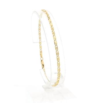 Gouden marine schakel armband | 20,5 cm (witgoud) (witgoud) beschikbaar voor biedingen