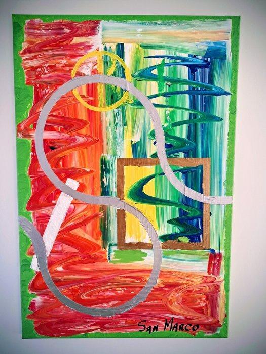 Enzo San Marco - Utopia, Antiek en Kunst, Kunst | Schilderijen | Klassiek