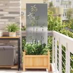 vidaXL Tuin Privacy Scherm Bloemen Zilver 50 x 140 cm, Verzamelen, Posters, Verzenden, Nieuw