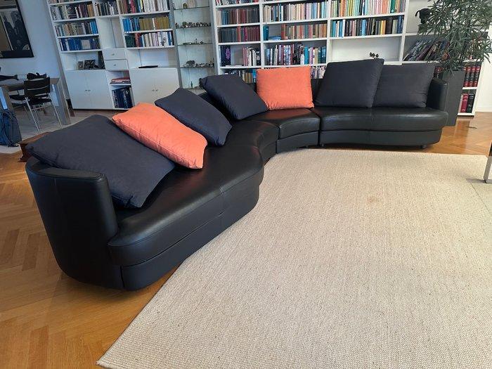 Rolf Benz - Bank - Leder - Hoekbank 2,50m x 3,50m, Antiek en Kunst, Antiek | Meubels | Stoelen en Sofa's