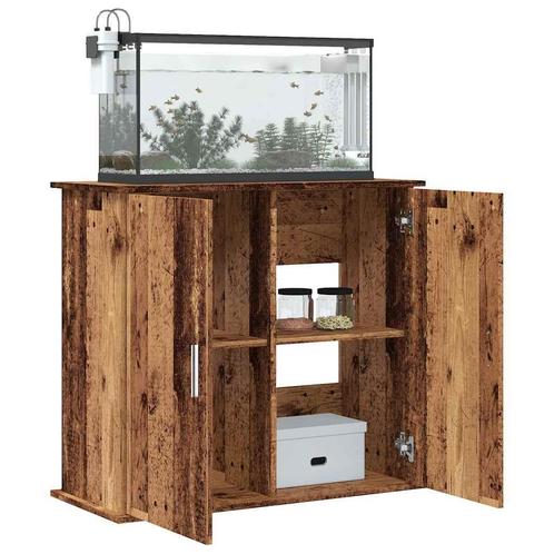 vidaXL Aquariumstandaard 81x36x73 cm bewerkt hout oud, Dieren en Toebehoren, Vissen | Aquaria en Toebehoren, Nieuw, Verzenden