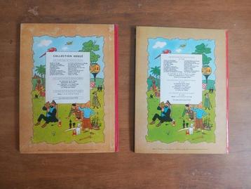 Tintin T20 + T22 - 2x C - 2 Album - EO - 1960/1968 beschikbaar voor biedingen