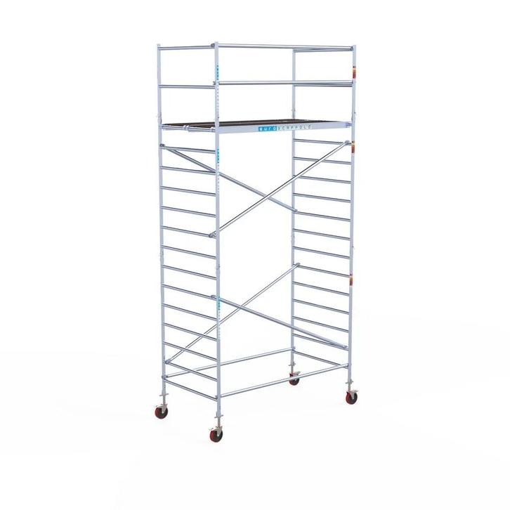 Rolsteiger Euroscaffold Budget 135 x 250 x 6.2m werkhoogte, Doe-het-zelf en Bouw, Steigers, Rolsteiger of Kamersteiger, Nieuw