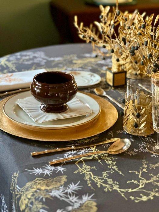 Tafelkleed met Japanse boom in Oosterse stijl voor brede, Antiek en Kunst, Curiosa en Brocante