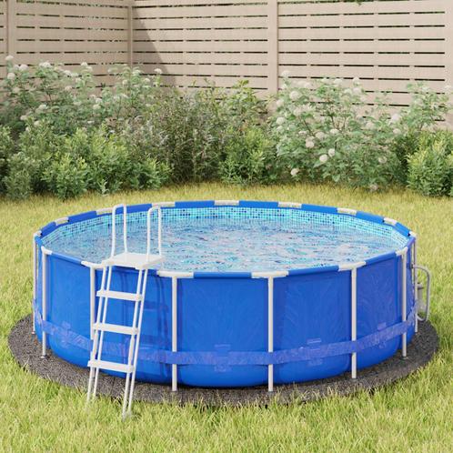 vidaXL Zwembadgrondzeil Ø306 cm polyester geotextiel, Tuin en Terras, Zwembaden, Nieuw, Verzenden