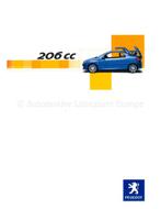 2002 PEUGEOT 206 CC BROCHURE NEDERLANDS, Livres