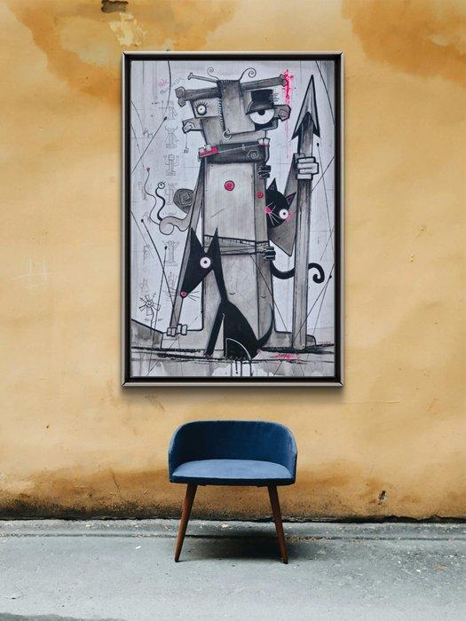 FREEON - Today we Triumph #22 NO RESERVE, Antiquités & Art, Art | Peinture | Moderne