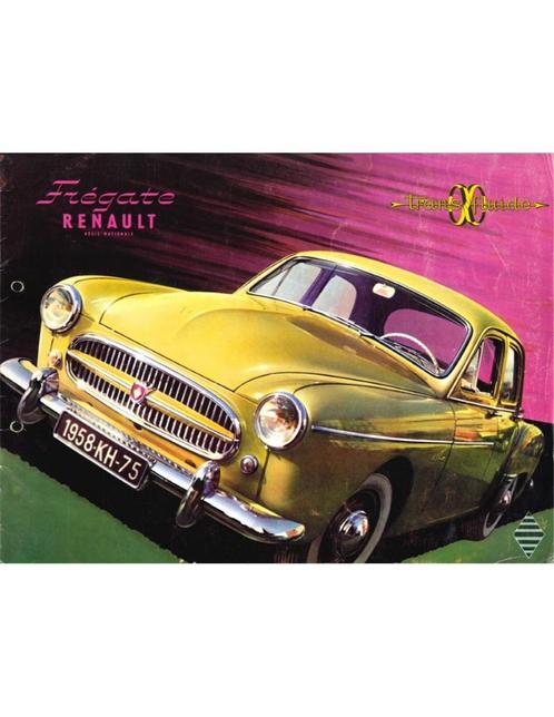 1957 RENAULT FREGATE BROCHURE NEDERLANDS, Boeken, Auto's | Folders en Tijdschriften