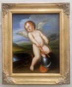 F. Poncelet - Putto alato spezza gli strumenti di Minerva, Antiek en Kunst