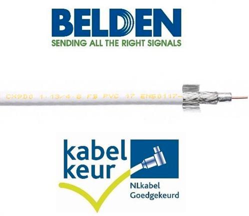 Belden CX9D0 Coax 9 DuoBond+ PVC Kabelkeur wit per meter, Bricolage & Construction, Électricité & Câbles, Enlèvement ou Envoi