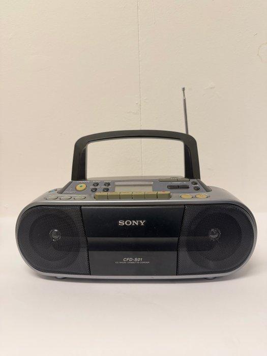 Sony - CFD-S01 – 1990s CD Radio Cassette Recorder Draagbare, Audio, Tv en Foto, Radio's
