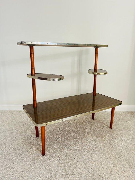 Bijzettafel - Hout, Metaal, Laminat, Antiek en Kunst, Kunst | Designobjecten