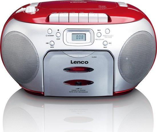 Lenco SCD-420RD - Draagbare radio CD speler met MP3 optie en, Audio, Tv en Foto, Luidsprekerboxen, Nieuw, Verzenden