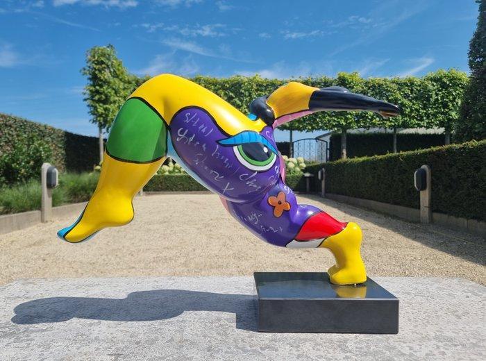 Figurine - A big step - Fibre optique, Antiek en Kunst, Curiosa en Brocante