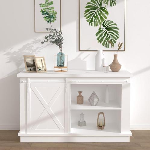 vidaXL Ophangset voor minischuifdeur 122 cm koolstofstaal, Doe-het-zelf en Bouw, Overige Doe-Het-Zelf en Bouw, Nieuw, Verzenden