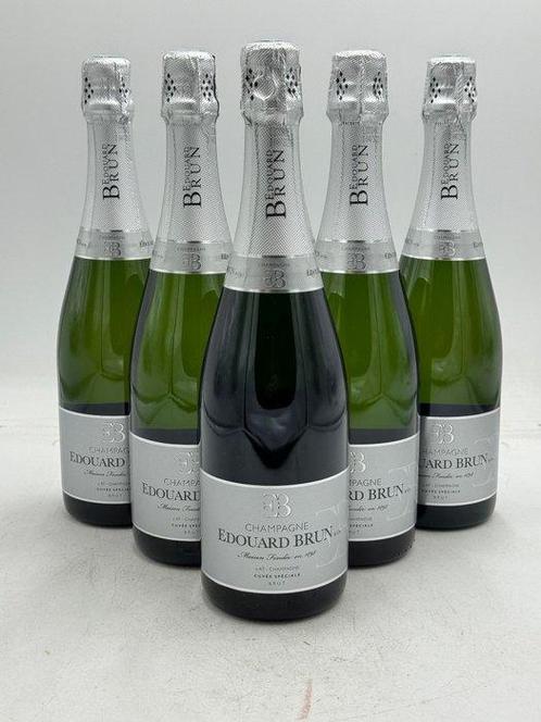 Edouard Brun, cuvée Spéciale - Champagne Brut - 6 Flessen, Verzamelen, Wijnen