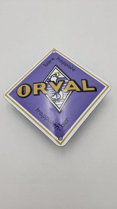 ORVAL emaille bord Trappist Ale Belgische bier - Emaille, Antiek en Kunst, Antiek | Wandborden en Tegels