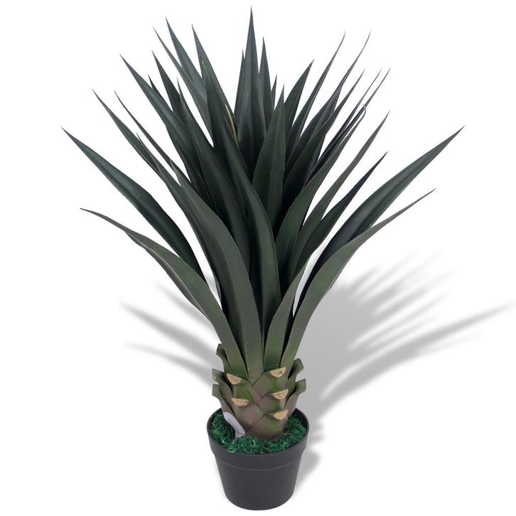 vidaXL Kunst yucca plant met pot 85 cm groen, Maison & Meubles, Accessoires pour la Maison | Plantes & Fleurs artificielles, Envoi
