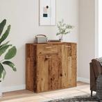 vidaXL Dressoir 80x36x75 cm bewerkt hout oud houtkleurig, Verzenden, Nieuw