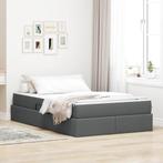 vidaXL Opbergbed met matras Donkergrijs 120 x 190 cm, Maison & Meubles, Verzenden