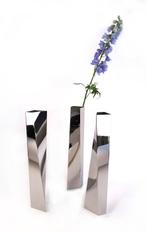 Alessi Zaha Hadid - Vase (3) -  Crevasse  - Inox 18/10 poli