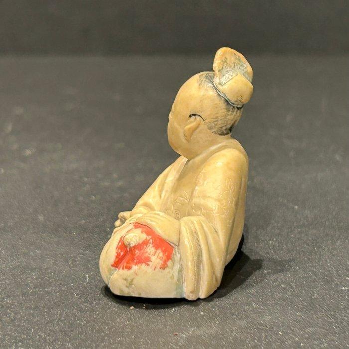 Ming brush rest sculptuur - speksteen - China - Ming, Antiek en Kunst, Antiek | Overige Antiek