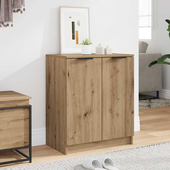 vidaXL Schoenenkast 59x35x70 cm bewerkt hout artisanaal, Huis en Inrichting, Kasten | Overige, Nieuw, Verzenden