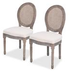 Creme Eetkamerstoelen 2 Stuks | Retour Deal | Tijdloos De..., Huis en Inrichting, Stoelen, Verzenden, Nieuw, Overige kleuren, Twee