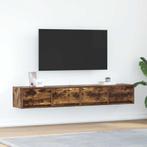 vidaXL Tv-meubelen 2 st 80x31x25,5cm bewerkt hout gerookt, Verzenden, Nieuw
