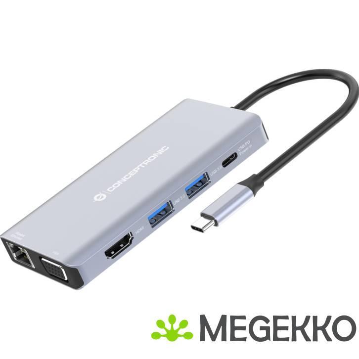 Conceptronic DONN20G notebook dock & poortreplicator Bedraad, Computers en Software, Overige Computers en Software, Nieuw, Verzenden