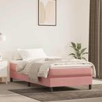 vidaXL Pocketveringmatras 100x210x20 cm fluweel roze, Verzenden, Nieuw
