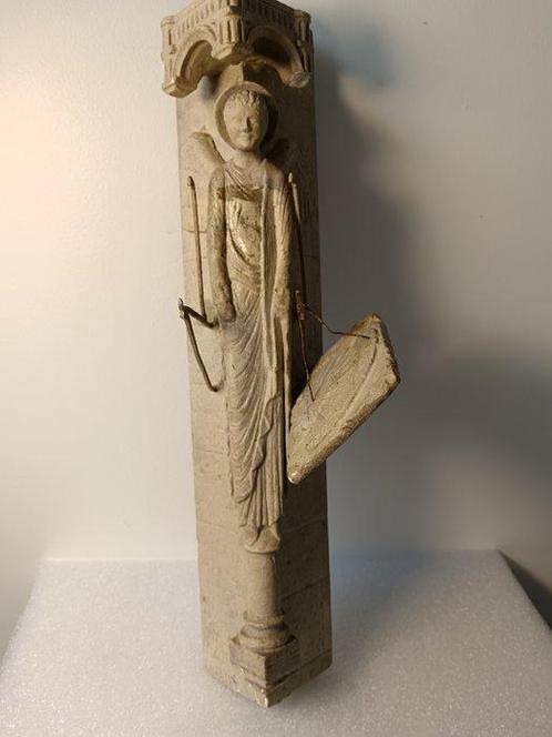 sculptuur, Ange au cadran - XIXème - 45 cm - Gips, Antiek en Kunst, Kunst | Niet-Westerse kunst