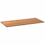 vidaXL Tafelblad rechthoekig 220x100x4 cm massief eikenhout, Verzenden, Nieuw