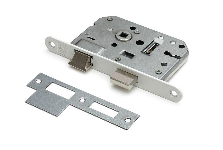 Woningbouw klavier dag- en nachtslot wit 55mm, Doe-het-zelf en Bouw, Hang- en Sluitwerk, Slot, Nieuw, Overige materialen, Ophalen of Verzenden