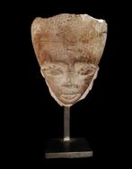 Oud-Egyptisch - Farao-hoofd in kalksteen - late periode -