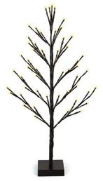 Kerstboom met LED - 60cm - 51 LED - Warm Wit - zwart, Verzenden