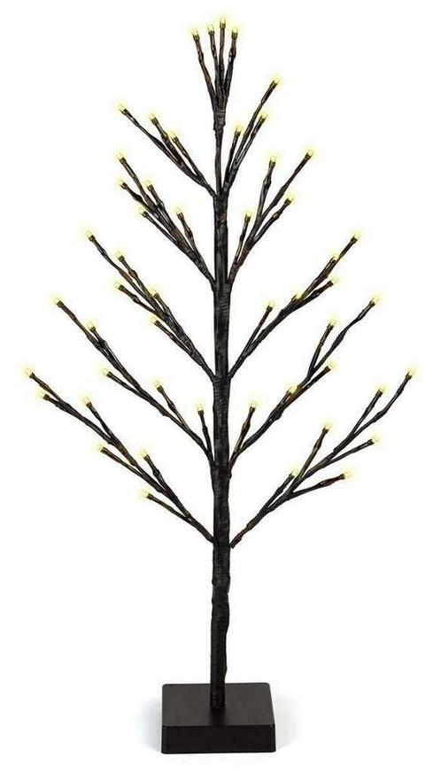 Kerstboom met LED - 60cm - 51 LED - Warm Wit - zwart, Maison & Meubles, Lampes | Autre, Envoi