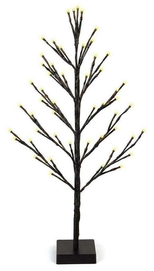 Kerstboom met LED - 60cm - 51 LED - Warm Wit - zwart, Huis en Inrichting, Lampen | Overige, Verzenden