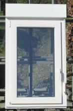 pvc raam , chassis 80 x 136 creme /lichtgrijs met  rolluik, Nieuw, Kunststof, Raamkozijn, Ophalen of Verzenden