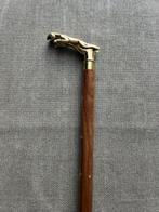 Wandelstok - Messing, Hout, Antiek en Kunst