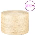 vidaXL Touw 3 mm 200 m 100% sisal, Verzenden, Nieuw
