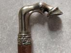 Wandelstok - Hout, Verzilverd - Engelse wandelstok, Antiek en Kunst