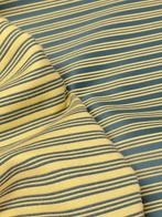 Golden Lines on Petrol – Eleganza Cazzaniga - Meubelstof -, Maison & Meubles